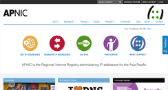 Desktop Screenshot of apnic.net
