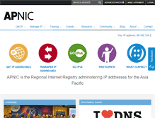 Tablet Screenshot of apnic.net